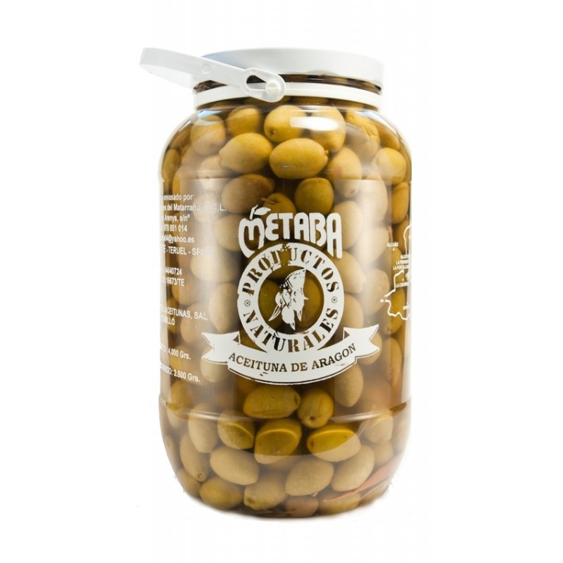 Aceituna verde sevillana partida Metaba 3 kg